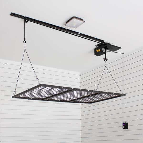 Garage Gator Motorized Platform Lift GG8220PL Storage Elevator - up position empty