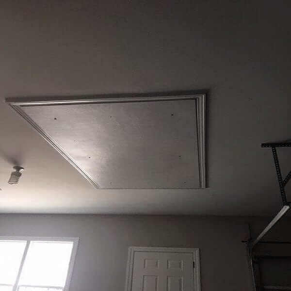 Aladdin Storage Lift (ASL-500) Garage Attic Elevator - raised empty