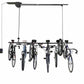 Garage Gator Bike Lift Motorized GG8220 overhead storage 220LBs - lowered position